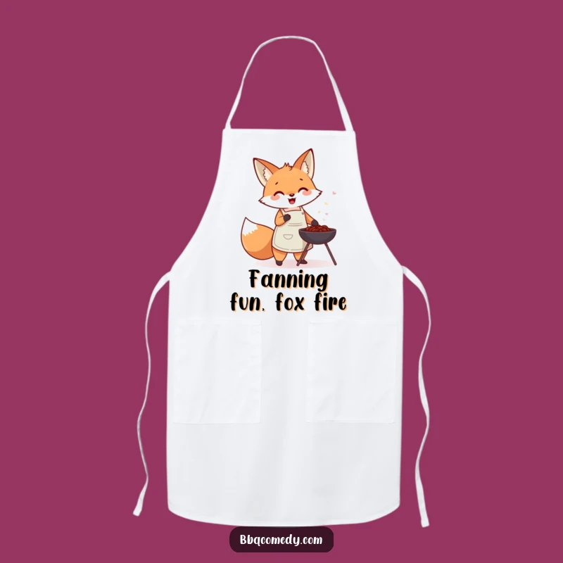 Funny Fox Chef Apron - Cute BBQ Fanning Gift for Fox Lovers!