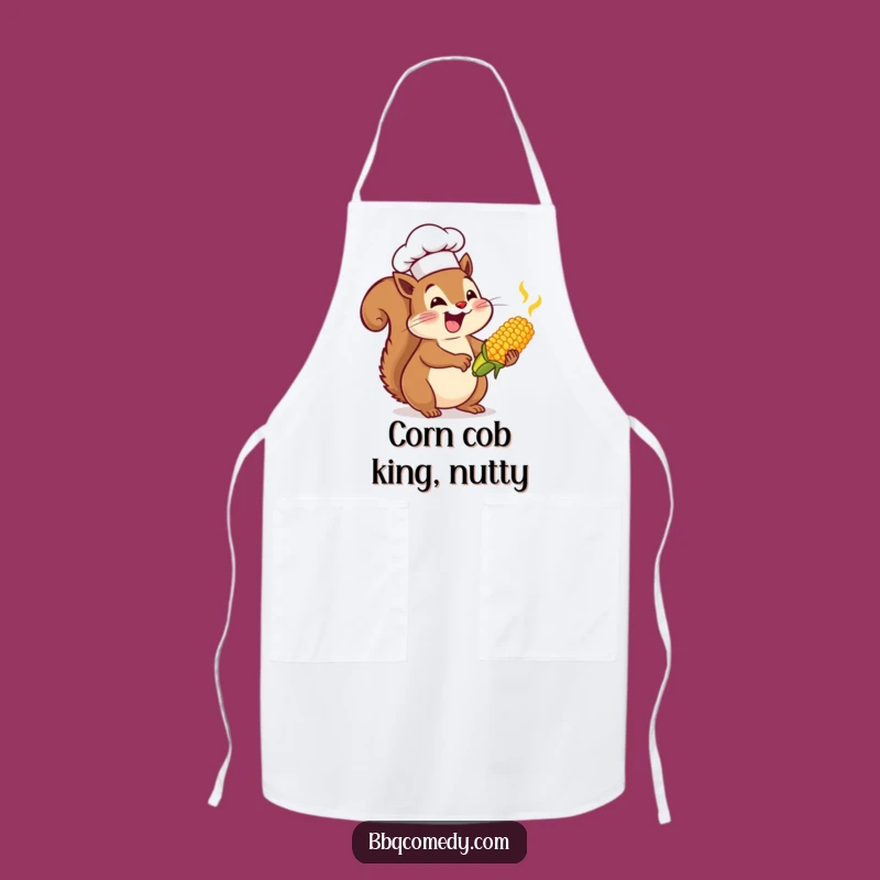 Funny Squirrel Chef Apron - Enthusiastic Corn Basting Gift!