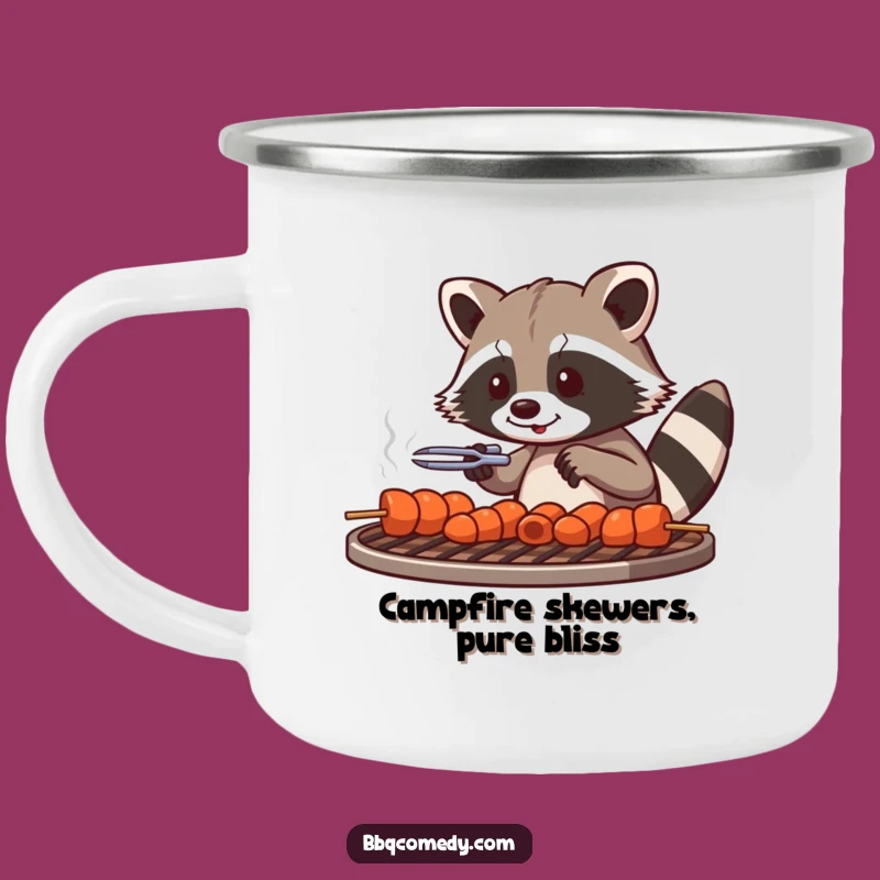 Funny Raccoon Campfire Mug - Playful BBQ Buddy Gift!